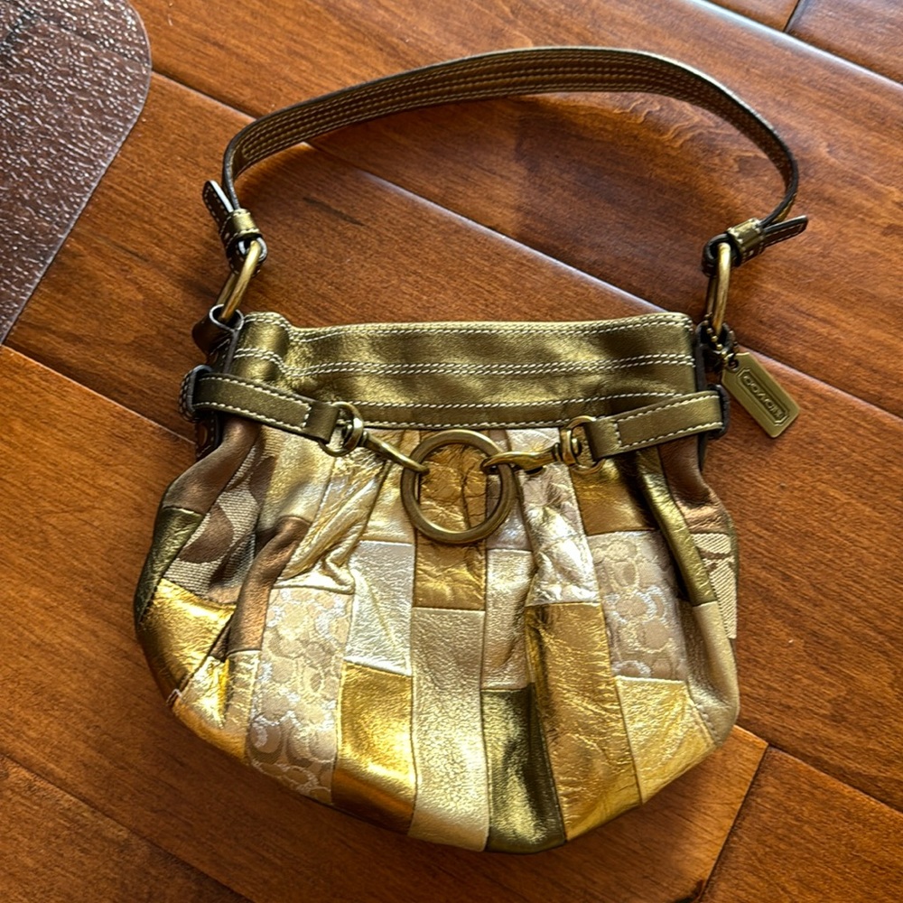 COACH Multi-Color Good Patchwork Leather Small Purse